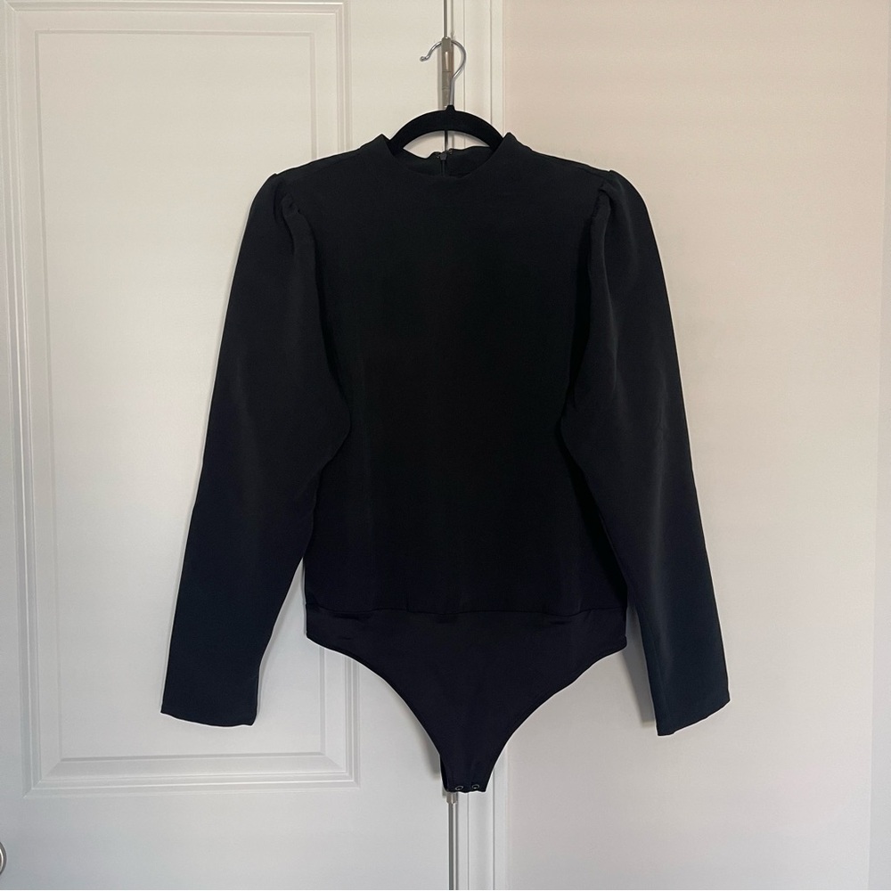 NWT Joie Black Long Sleeve Bodysuit